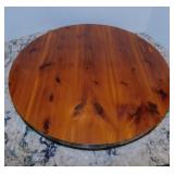 Cedar lazy susan, 15" diam. - 2 wooden cutting