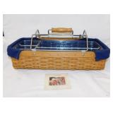 2004 Longaberger Household Caddy Basket w/ metal
