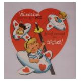 54 vintage Valentines: Mechanical, glitter,