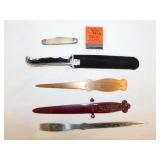 2 vintage Paris & Danville Illinois letter