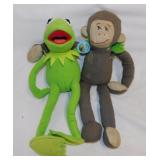 New Muppets Kermit the Frog plush doll, 14" tall