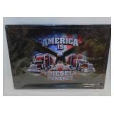 New embossed metal Patriotic Diesel Truck Driver