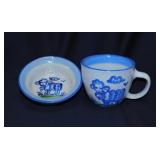 Mary Allice Hadley Pottery Sheep mug & bowl -