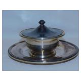 John J. Grier Hotel Gorham silverplate sugar bowl