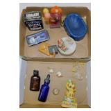 Flat of smalls: Novelty Talking Dentures in box -