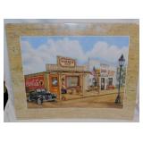 Barber Shop print by Kay Lamb Shannon, 20" x 16"