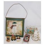 Winter & Christmas dï¿½cor: Metal snowman wall