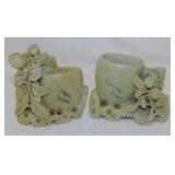 2 vintage carved soapstone Chinatown souvenir