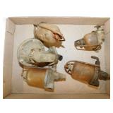 4 antique engine gasoline glass bowls