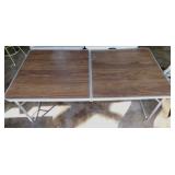 Folding aluminum picnic flea market table,