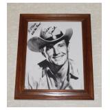 Signed B&W photo of Western Cowboy movie star