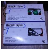 2 strands Christmas bubble lights in boxes