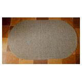 Oval area rug, 47' x 27'