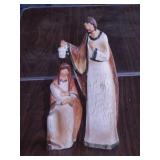 Resin Holy Family & Angels figurines, 11' tall -