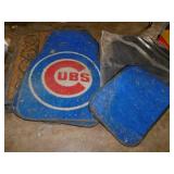 Crew cab truck carpet insets - Chicago Cubs auto