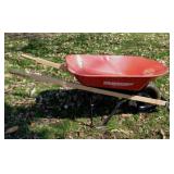 Yardworks 4 cu. ft. metal wheelbarrow