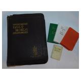 1950 King James Holy Bible - 3 small New