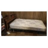 Twin size maple headboard bed,