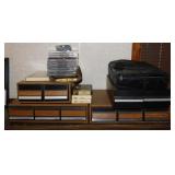 Country music cassette tapes in storage drawer