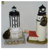1992 & 1995 George Lefton Lighthouse lamps,