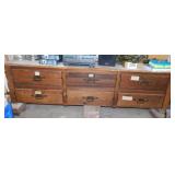 Garage storage drawer unit, 77' x 21' x 20',