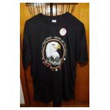 4 patriotic t-shirts, sizes L & XL, 2 are new