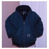 Berne canvas farm jacket coat w/ hood & quilted