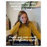 $20 charge if your item(s) are not picked up Wed.