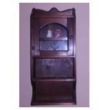 Walnut wall cabinet, 12.5' x 3.5' x 28' -