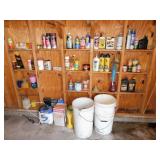 Wall of garage consumables