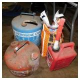 Eagle kerosene metal can - 2 gas cans - Ice melt