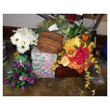 Silk flower arrangements