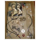 Inspirational jewelry including a rosary