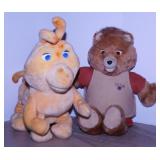 1985 Teddy Ruxpin & Grubby Caterpillar -