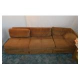 Stratford Herculon 3 cushion hide-a-bed sofa couch