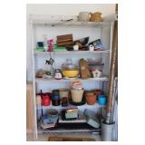 Metal 5 shelf shelving unit, 47" x 18" x 73"