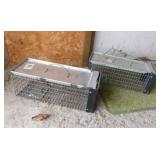 2 Havahart live animal traps, 6" x 7" x 17"