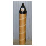 Large canister of Lincoln Logs building blocks