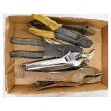 Vise grips - Crescent wrenches - Wire strippers