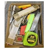 Tape measures - Rulers - Allen wrenches - Punches