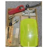 Wood paddle bits - Drill chucks - Whet stones -