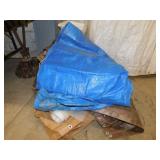 Several vinyl tarps w/ grommets
