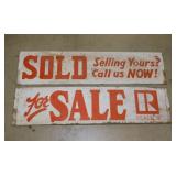 Realtor 2 sided insert signs