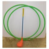 2 hula hoops - Toy golf club driver