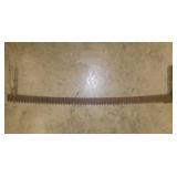 Antique 2 man crosscut saw, 58"