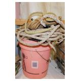5 gallon bucket of rope