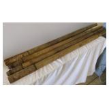 WWII ? military wooden stretcher arms, no canvas,