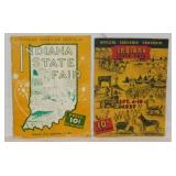 1937 & 1941 Indiana State Fair program booklets
