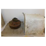 Marble slab for plant stand, 12" sq. -