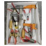 Two 6" bar clamps - 7 small spring clamps